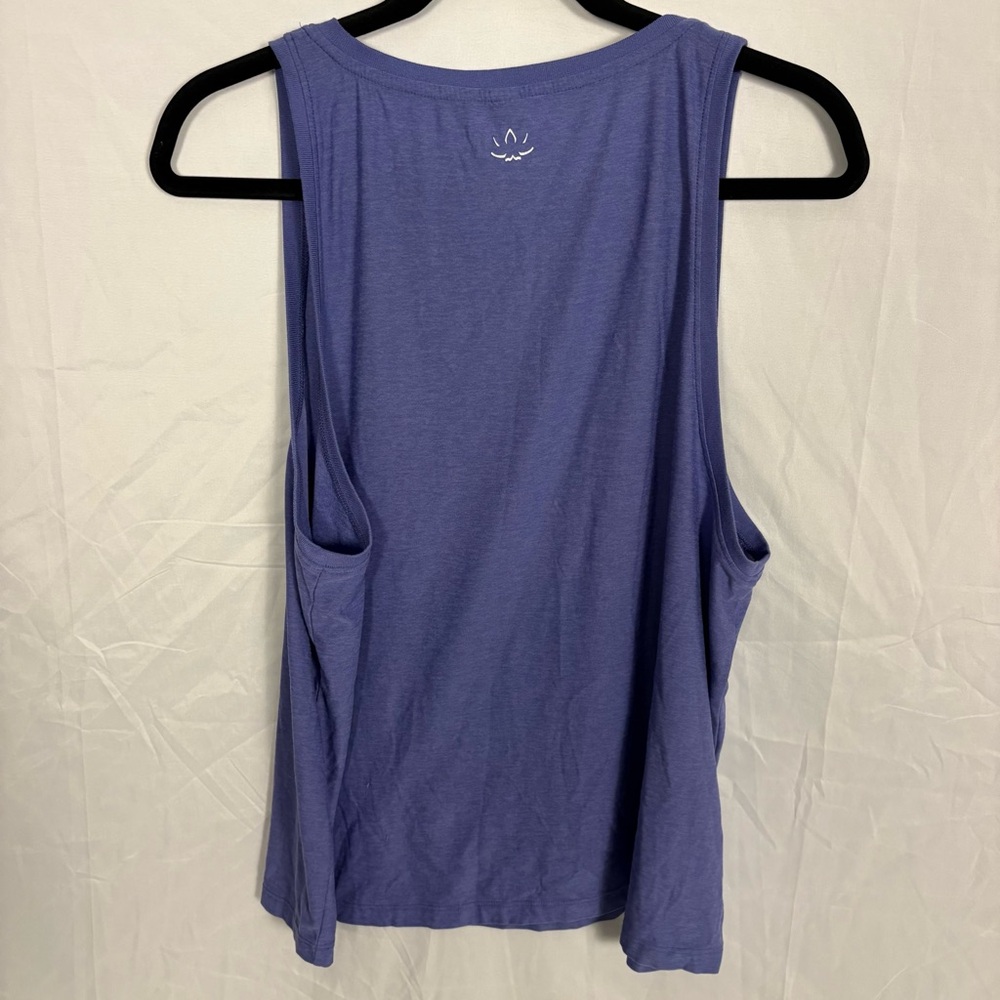 Beyond Yoga Soft Blue Muscle Sleeveless Tank Sz L - Picture 3 of 5